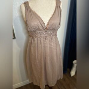 Whimsical romantic chiffon dress L